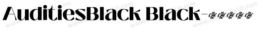AuditiesBlack Black字体转换